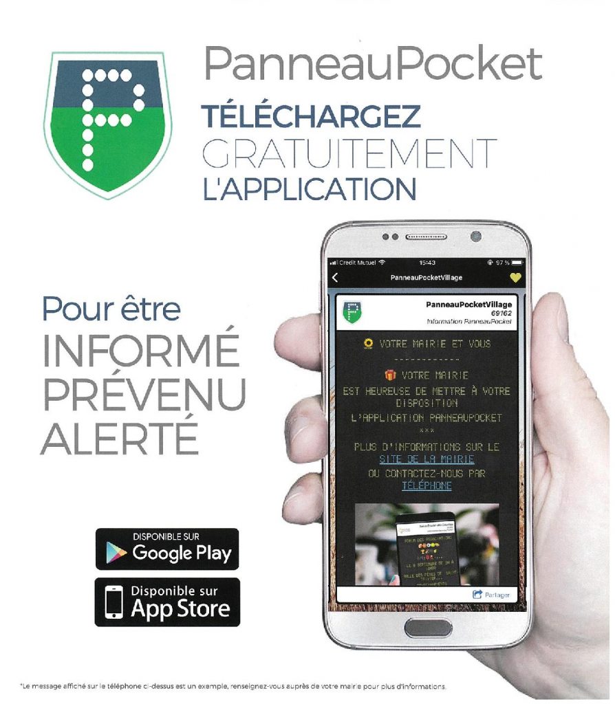 Appli Panneau Pocket Sainte Mondane